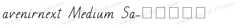 avenirnext Medium Sa字体转换